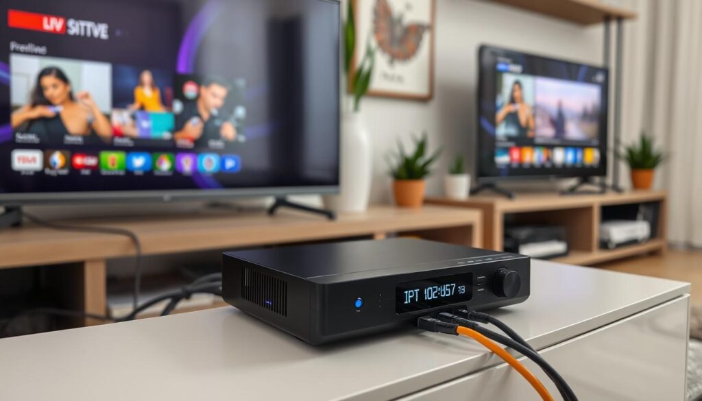 how to connect one iptv box to 2 tv